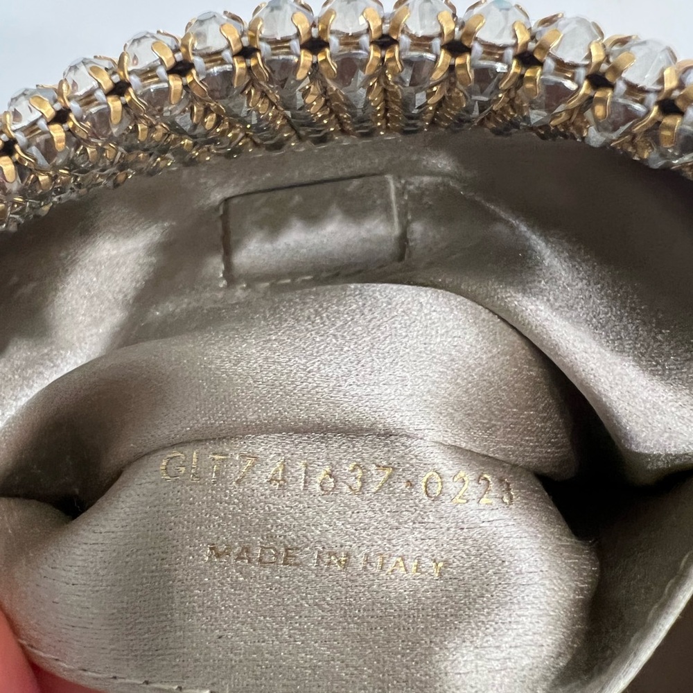 Saint Laurent Suzanne crystal-embellished satin shoulder bag - Picture 12 of 14